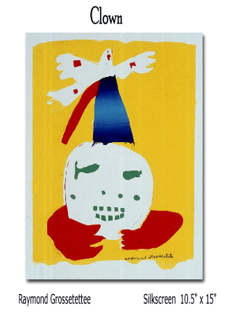 Raymond Grossetette, Clown painting